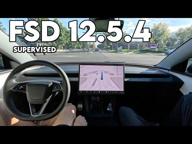 Tesla FSD 12.5.4 Takes us to Best Buy | Hands Free FSD with Sunglasses!