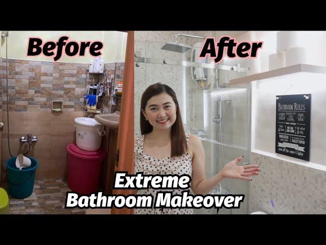 EXTREME BATHROOM MAKEOVER //*major transformation | Rocel Pagtalunan