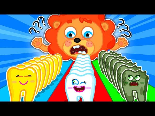 Pequeño Leon | Aprende a tratar tus dientes a tiempo | Dibujos animados | Video Para Niños