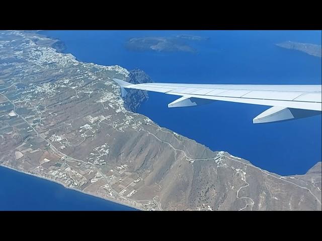 ATHENS to SANTORINIA320THE WHOLE FLIGHT, MAGICAL APPROACH BEFORE LANDINGJULY 2020