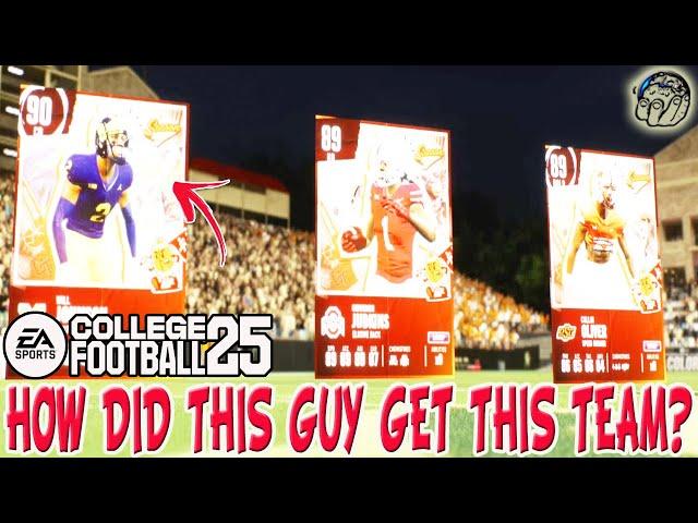 How does this guy have a 90 OVR Team Already? #CUT25 GLITCH BLITZ: CFB 25 Gameplay