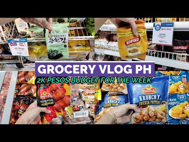 Weekly Grocery Vlog PH 2K Pesos Budget for the Week with Prices as of May 2024