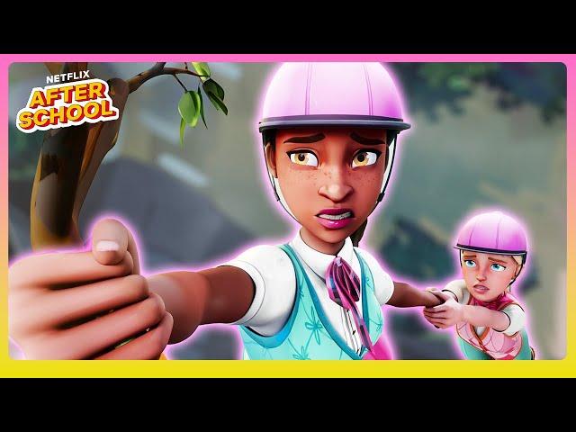 Brooklyn and Malibu's Cliffhanger!  Barbie Mysteries: The Great Horse Chase | Netflix After School