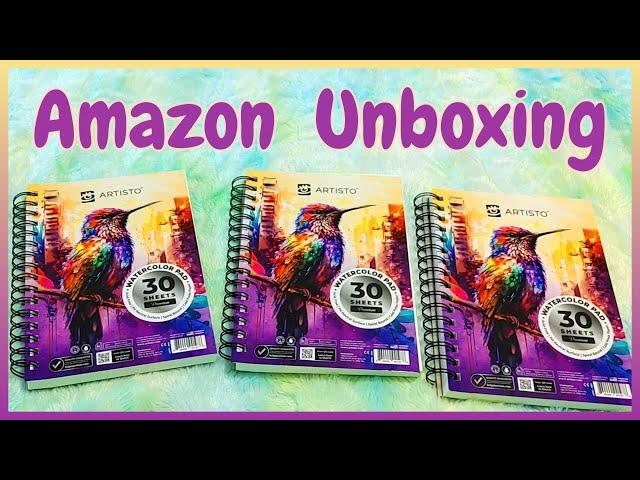 I hope this is GOOD! Unboxing Artisto Watercolor Pads from Amazon #amazonunboxing #sketchbook #nice