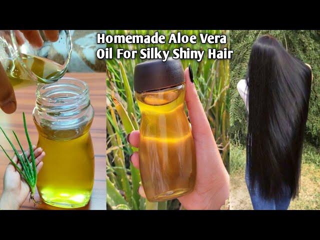 Aloe Vera Oil - बालों को दुगना, रेशमी मुलायम, लम्बा करने का 1 घरेलू उपाय - Homemade Hair Oil