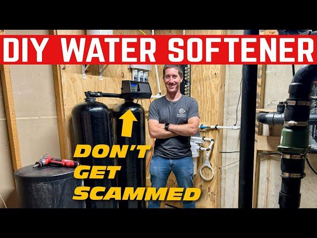 Don't Get SCAMMED By Water Softener Companies... I Did It Myself For CHEAP *Fleck 9100SXT*