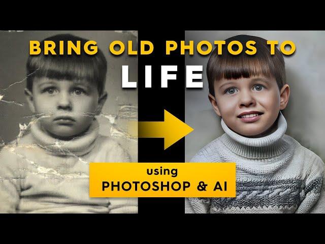 Revive Your Memories: How AI and Photoshop Can Restore Old Photos and Bring Them to Life