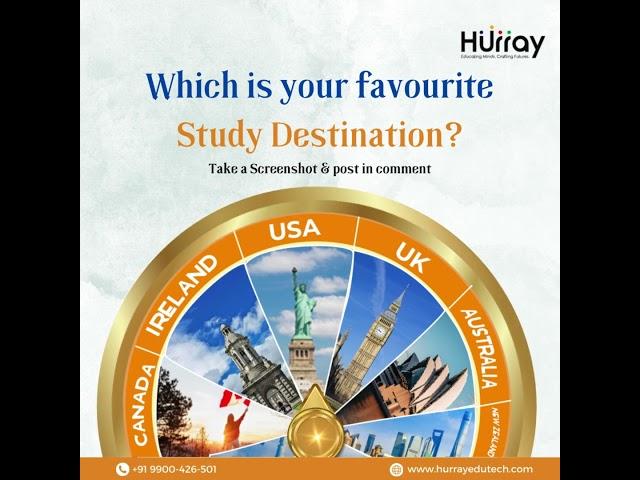 Which is your favourite Study Destination? #TopStudyDestinations