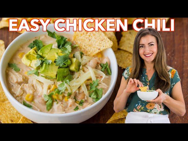 Easy White Chicken Chili (Stovetop Recipe)