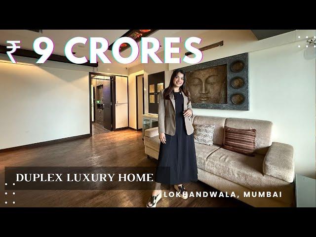 Touring a LUXURIOUS 4BHK Duplex Apartment in Lokhandwala backroad, Mumbai