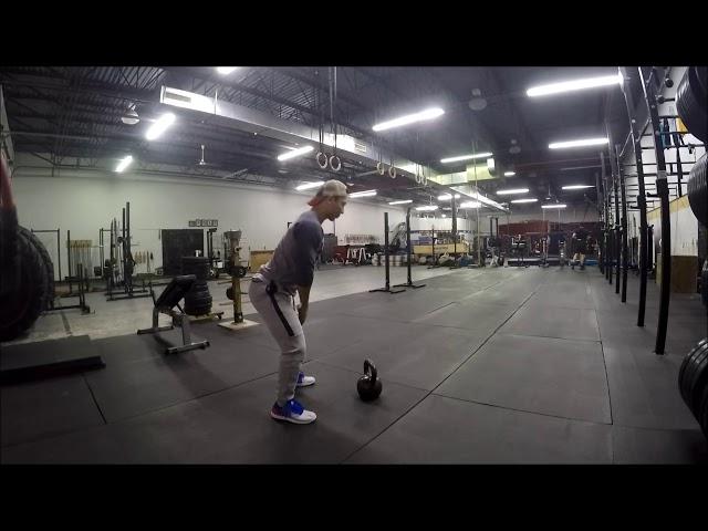 Breathing/core engagement for kettlebell swings