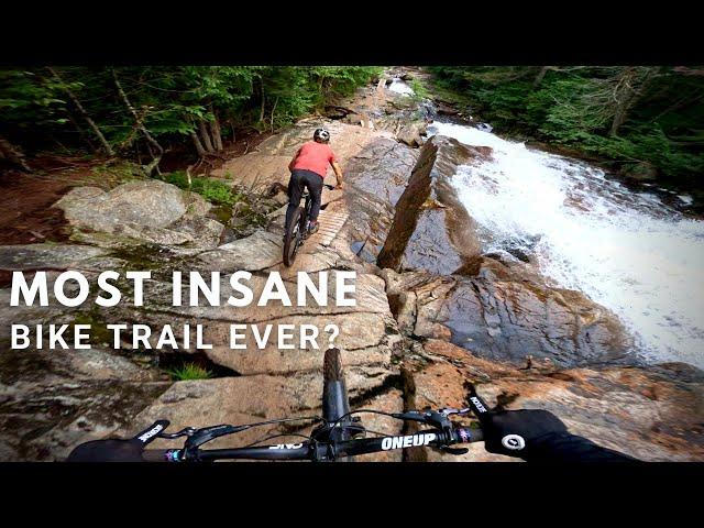 An official Mountain Bike trail sent us down a river!