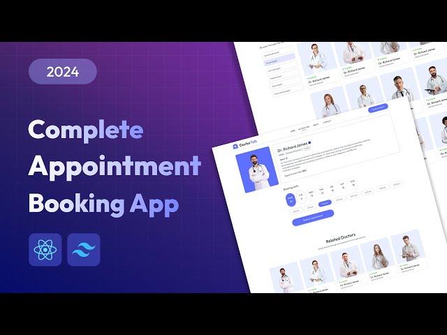 How To Make Doctor Appointment Booking Website In React JS | Appointment Booking React JS Project