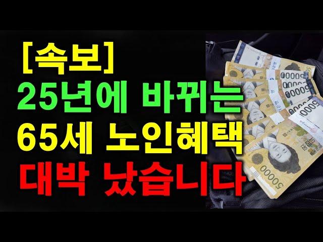 25년 65세 혜택 총정리ㅣ일자리 확대ㅣ임플란트 추진내용