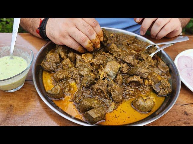 Bhunji Hui Bakre Ki Gurda Kaleji | Bhuna Gurda Kaleji | Bhunja Gurda Kaleji Village Style Recipe