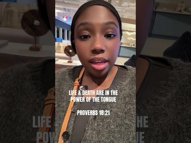 Speak Life NOT Death Over Yourself! ️️️ #words #proverbs #christianliving