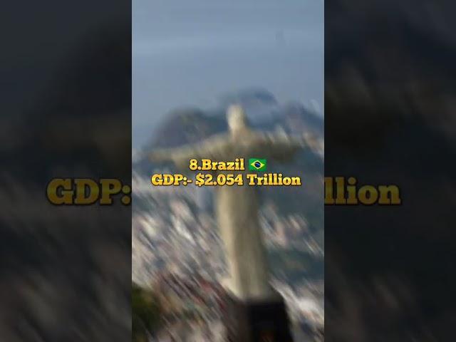 top 10 countries with massive GDP  #short #shot #ytshot