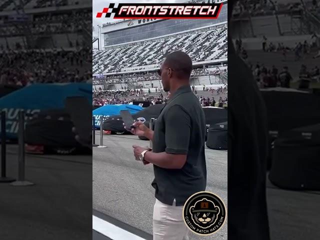 Anthony Mackie (Captain America) Takes in the Sights and Sounds at Daytona! #nascar #daytona500