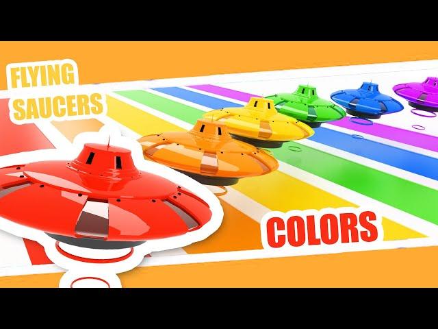 Learn the colors with Flying Saucers! | Titounis