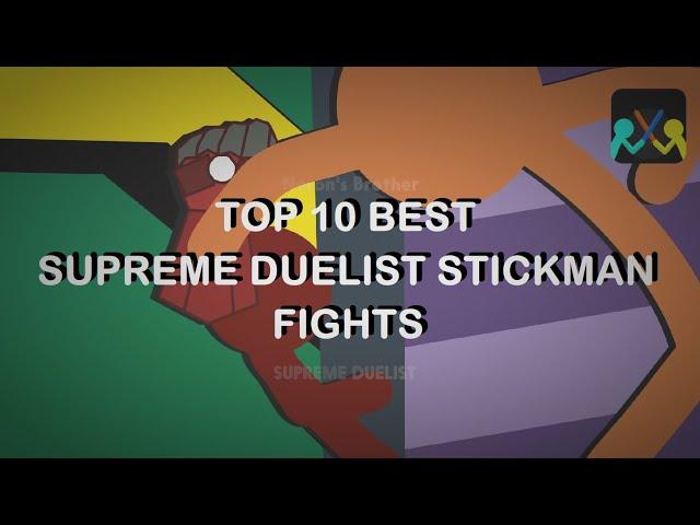 Top 10 BEST Supreme Duelist Stickman Fight Animations