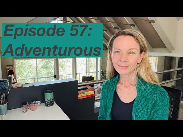 Ep 57: Adventurous, Sophie Scarf, Stockholm Slipover Petite Knit , Cami #4 - Mostly Knitting Podcast