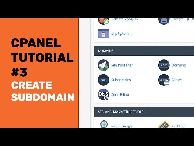 cPanel Tutorials | How To Create A Subdomain In cPanel and Redirect 2020 | 4K