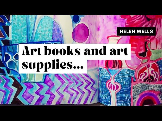 Art books and art supplies