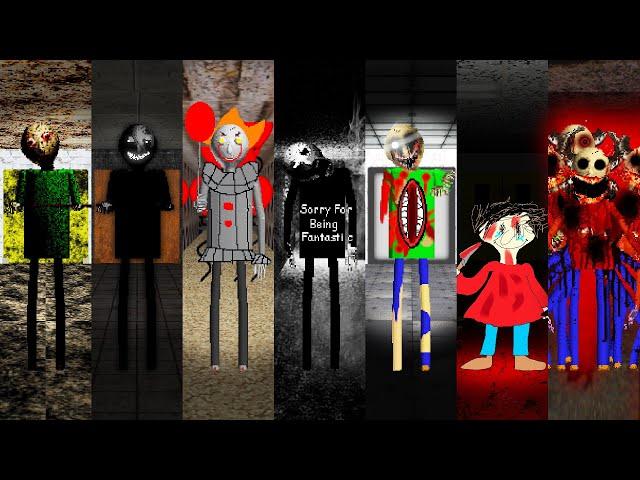 Everyone is Baldi's 7 Horror Scream Mods - ALL PERFECT! #3