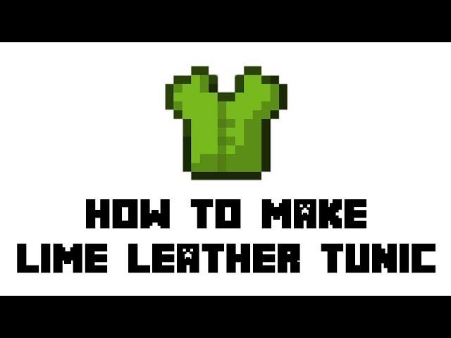 Minecraft Survival: How to Make Lime Leather Tunic