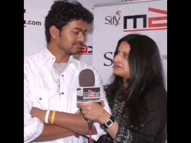 Thalapathy Vijay about his wife Sangeetha/Sangeetha Mam's support for his acting career