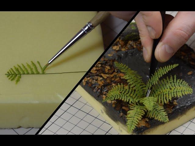 How to make Fern for Diorama / Tutorial