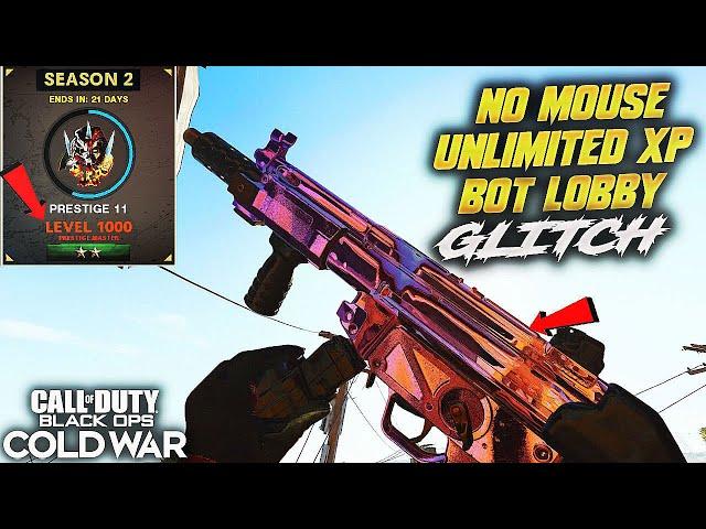 *NEW* COLD WAR UNLIMITED XP BOT LOBBY GLITCH!MAX PRESTIGE AND CAMO XP GLITCH!AFTER PATCH 1.15!