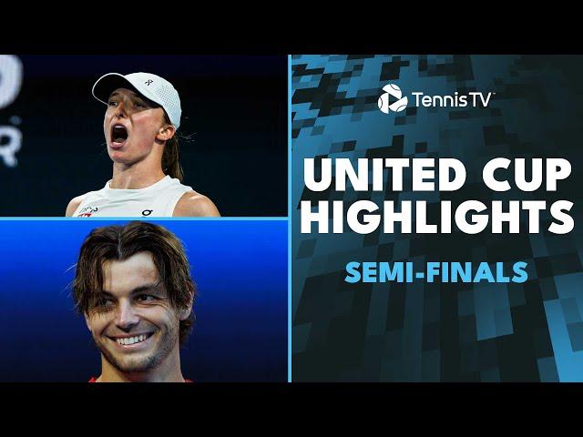 Swiatek vs Rybakina; Gauff, Fritz Battle For Final Spot | United Cup 2025 Semi-Final Highlights