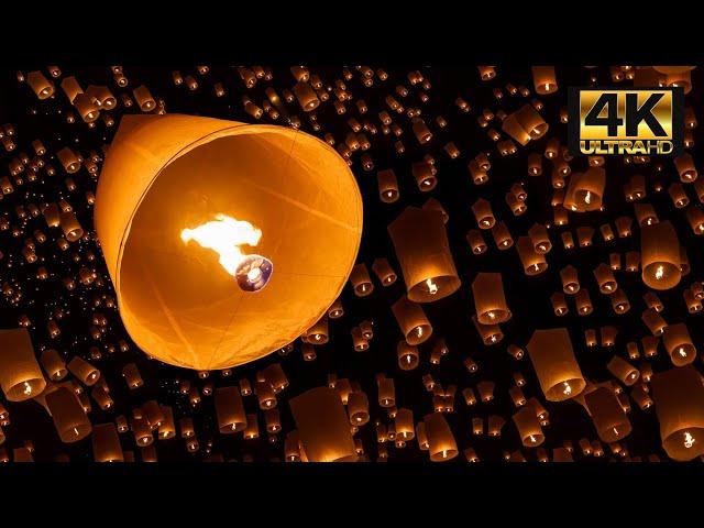 Beautiful Lantern Festival for 8 HOURS | Relaxation, Sleep, Meditation 4K