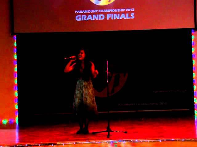 Paramount Championship 2012 Finals (Cat A) - Mandarin Solo Singing - Carol Tock