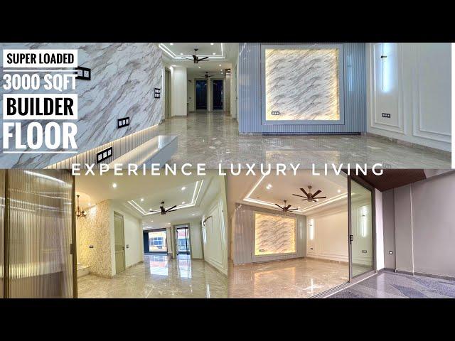 TOURING ONE OF THE MOST LUXURY 3000 SQFT INDEPENDENT 4BHK BUILDER FLOOR IN INDIRAPURAM | NEAR METRO