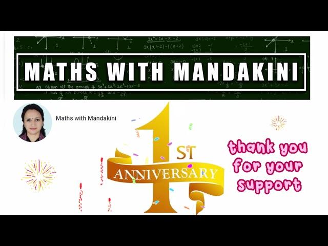 1st Anniversary of Maths with Mandakini