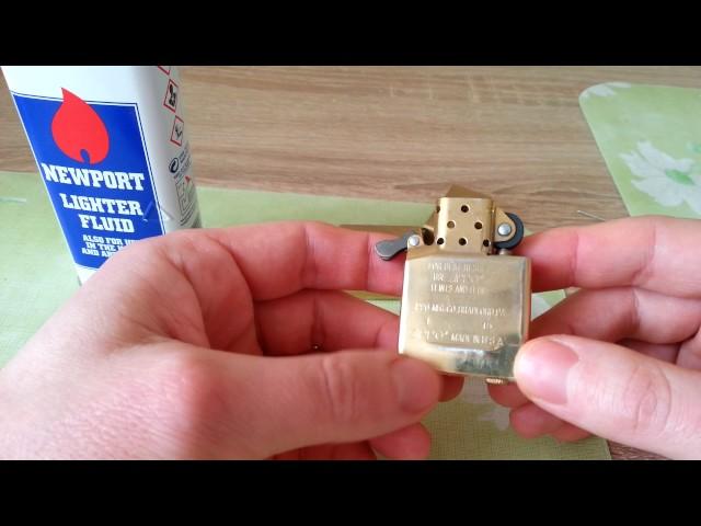 Как правильно заправить зажигалку Zippo