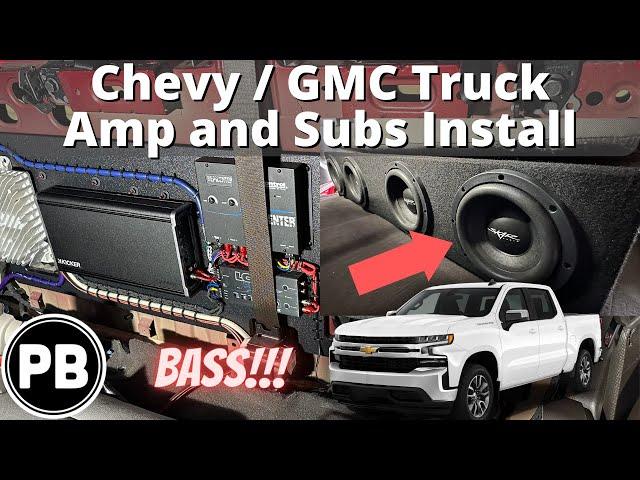 2019 - 2025+ Chevy / GMC Truck Amp and Subs Install