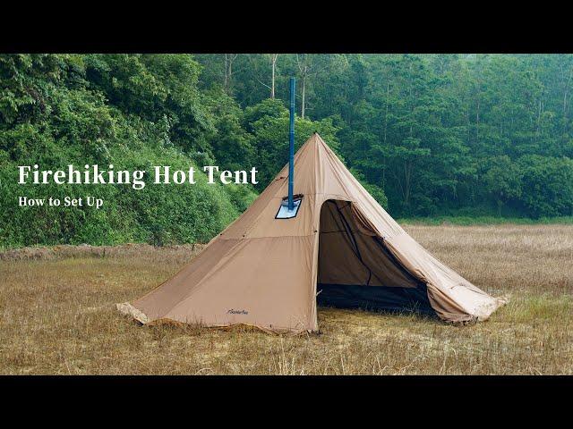 How to Setup the Leva Plus 6-8 Person Hot Tent Quickly and Easily | FireHiking