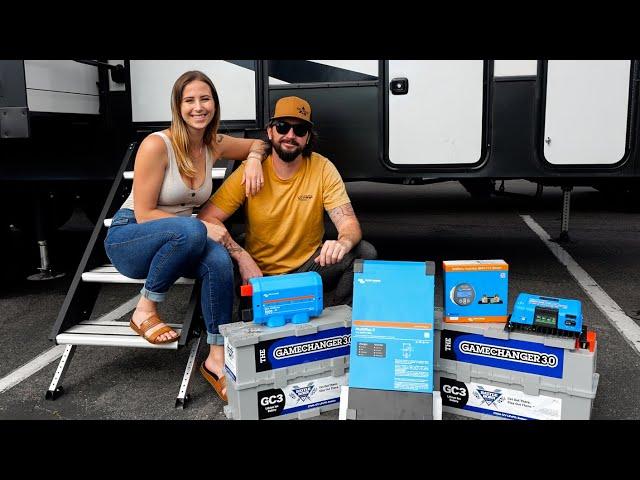 How We Transformed Our RV To Go OFF GRID! RV Solar & Lithium Battery Install - S4EP22