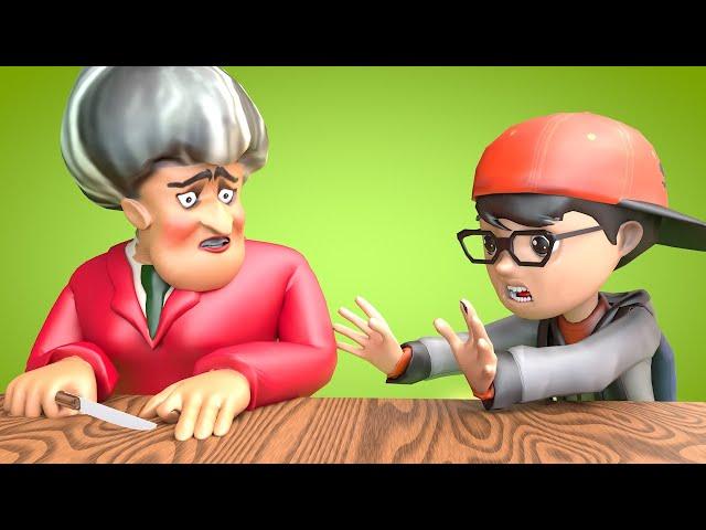 Nick and Scary Teacher 3D - Couple Prank, Fake finger with sausage |VMAni Studio|