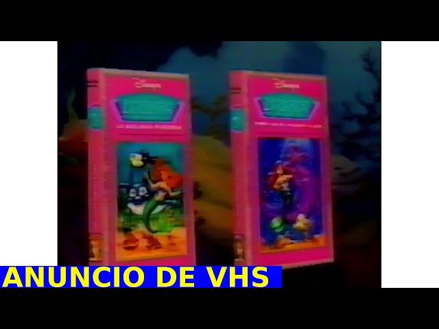 Anuncio Las nuevas aventuras de la sirenita VHS comercial