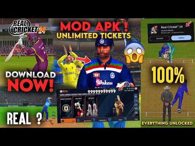 Real Cricket 24 MOD APK ? Working ! Everything Unlocked, Unlimited Coins !!!!... Reality Explained