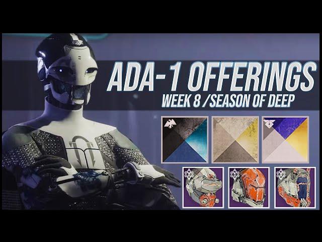 Destiny 2: Ada-1 Shaders and Armor Review! | Week 8 | Season of the Deep