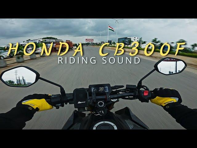 Honda CB300F | RAW Riding sound | Power commuter