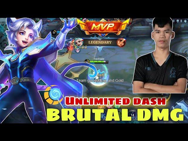 HARITH BRUTAL DAMAGE + UNLI DASH | Harith Dangerous Core Must Watch | MLBB