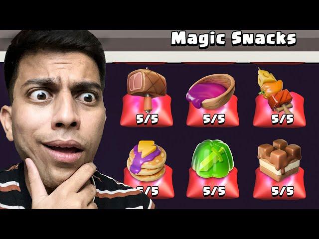 new update Magic Snacks & How to use them in Clash of Clans