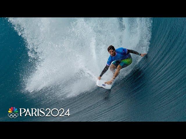 Olympic surfing Round 3 brings the heat with staggering scores, upsets | Paris Olympics | NBC Sports