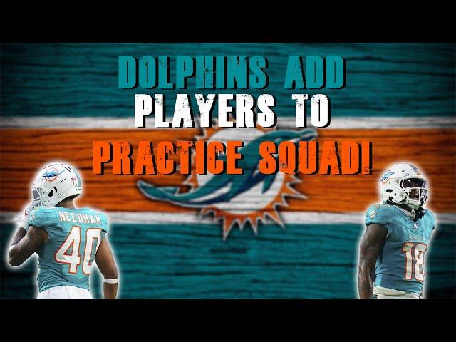 Miami Dolphins Fill Practice Squad! | Grier Meets With Media!